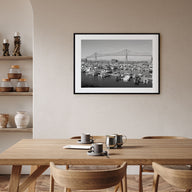 Astoria, Oregon Landscape B&W Poster