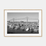 Astoria, Oregon Landscape B&W Poster