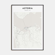 Astoria, Oregon Map Portrait Poster