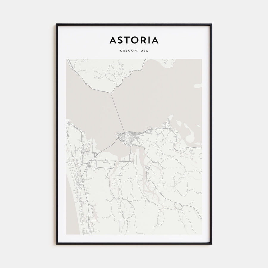 Astoria, Oregon Map Portrait Poster