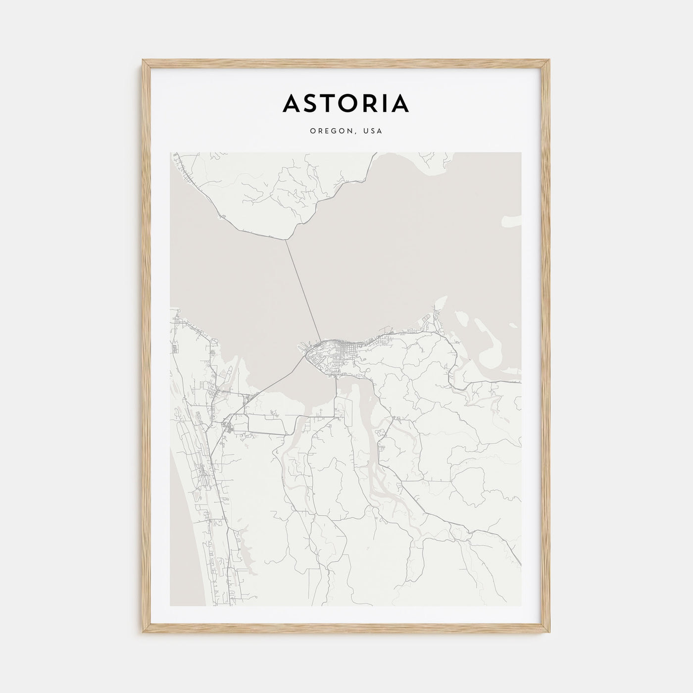 Astoria, Oregon Map Portrait Poster