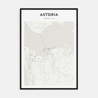 Astoria, Oregon Map Portrait Poster