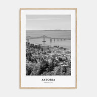 Astoria, Oregon Portrait B&W Poster