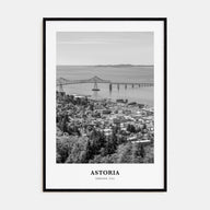 Astoria, Oregon Portrait B&W Poster