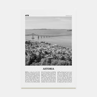 Astoria, Oregon Travel B&W Poster