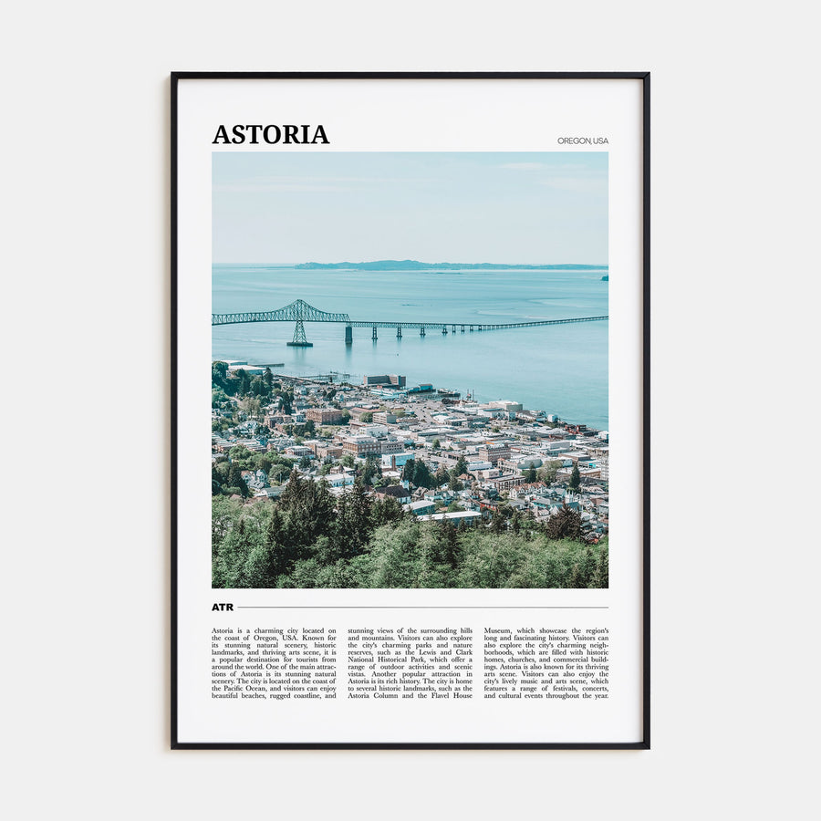 Astoria, Oregon Travel Color Poster