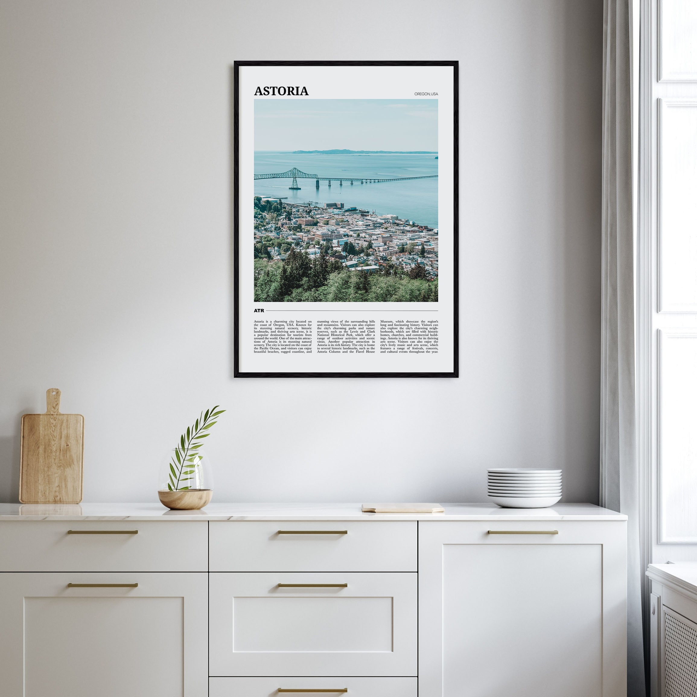 Astoria, Oregon Travel Color Poster