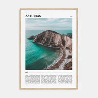 Asturias Travel Color Poster