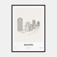 Asunción Drawn Poster