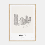 Asunción Drawn Poster