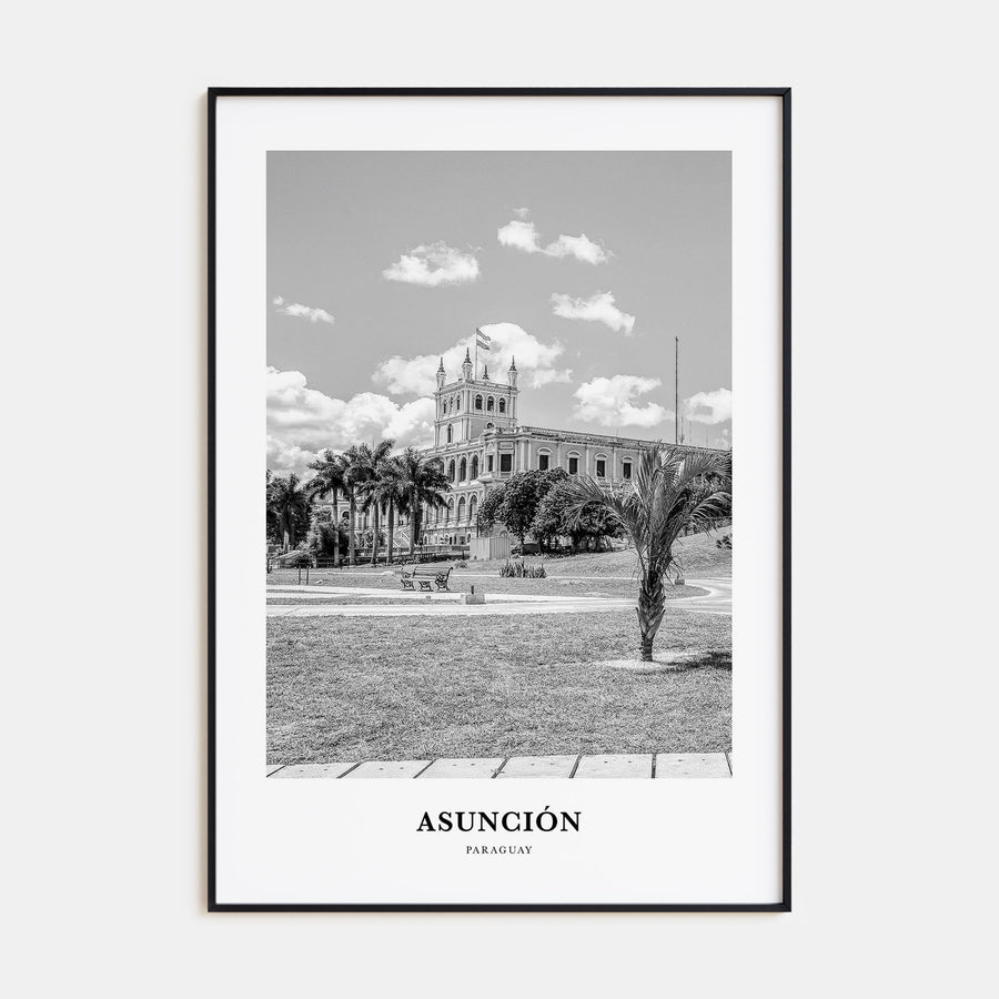 Asunción Portrait B&W Poster