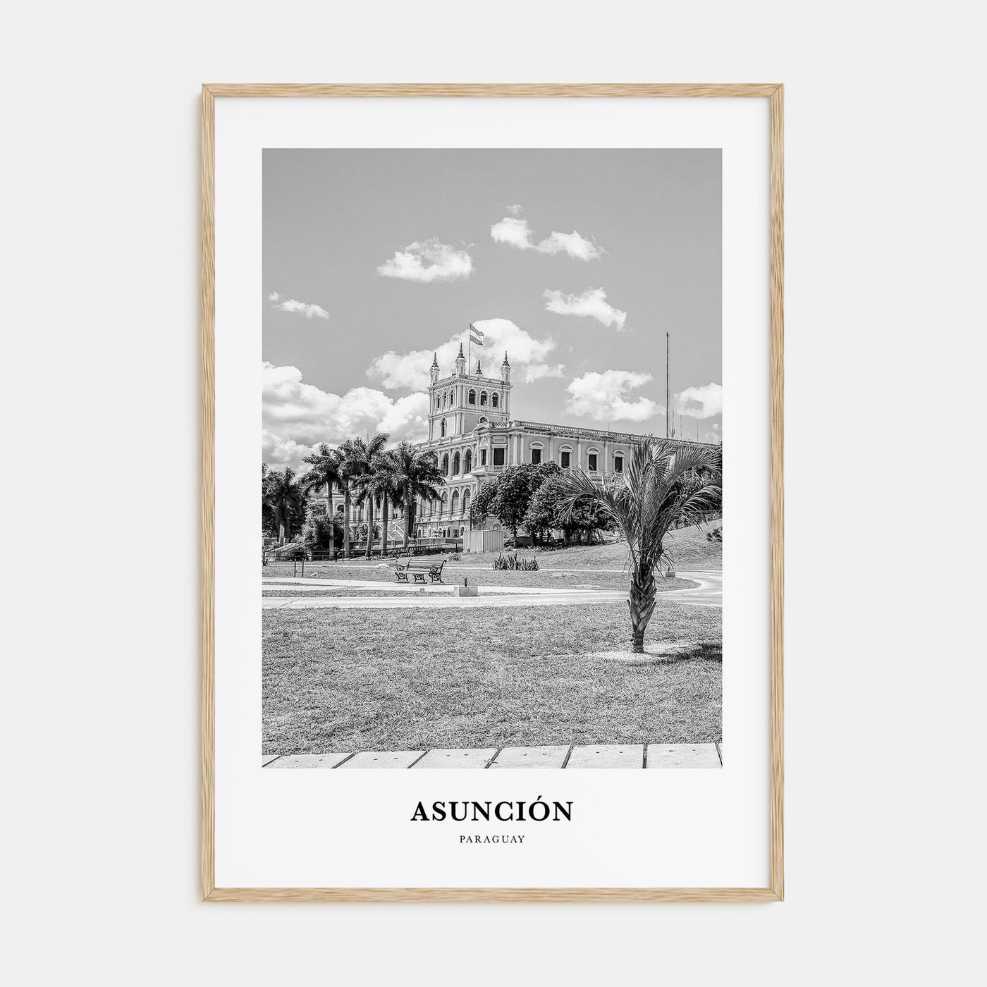 Asunción Portrait B&W Poster
