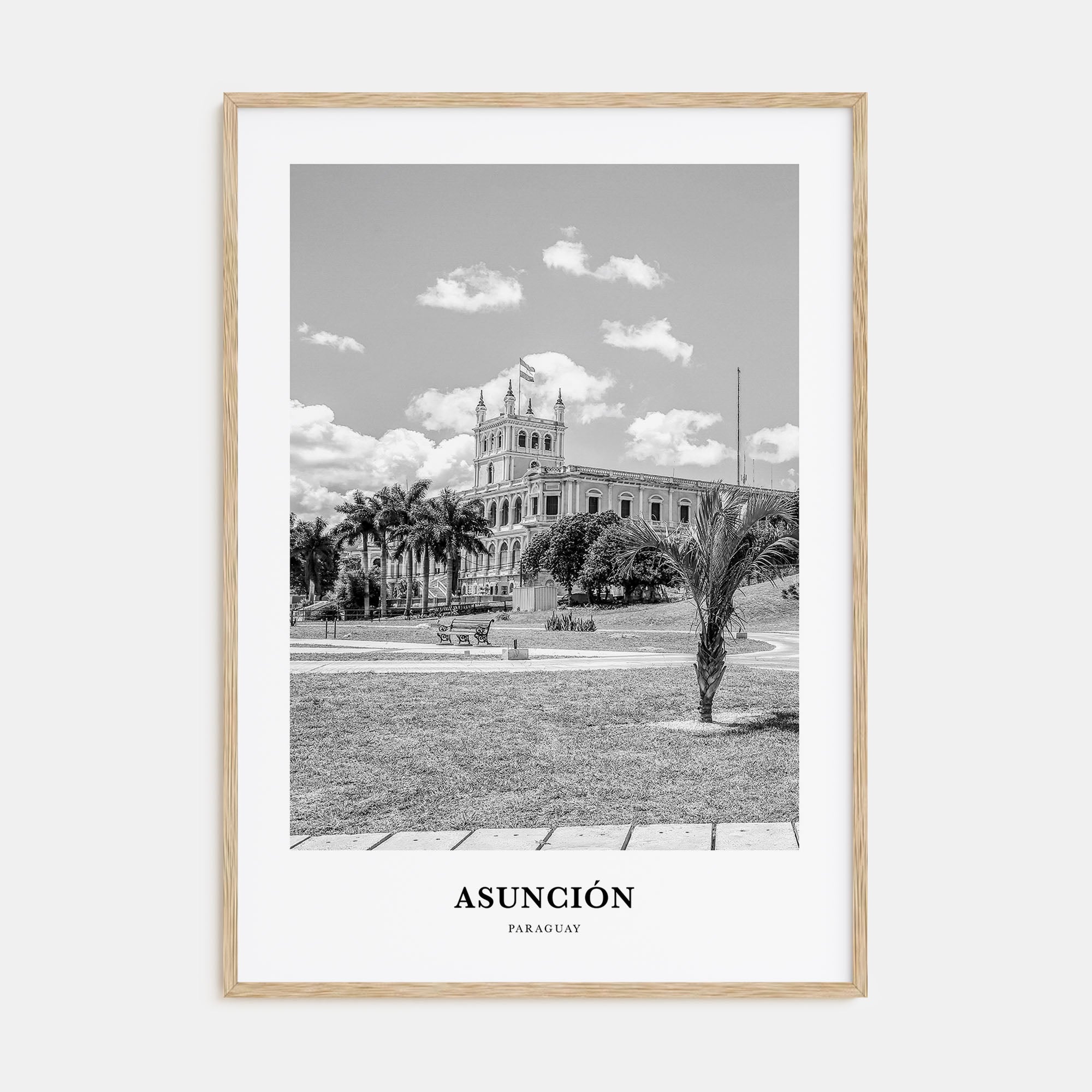 Asunción Portrait B&W Poster
