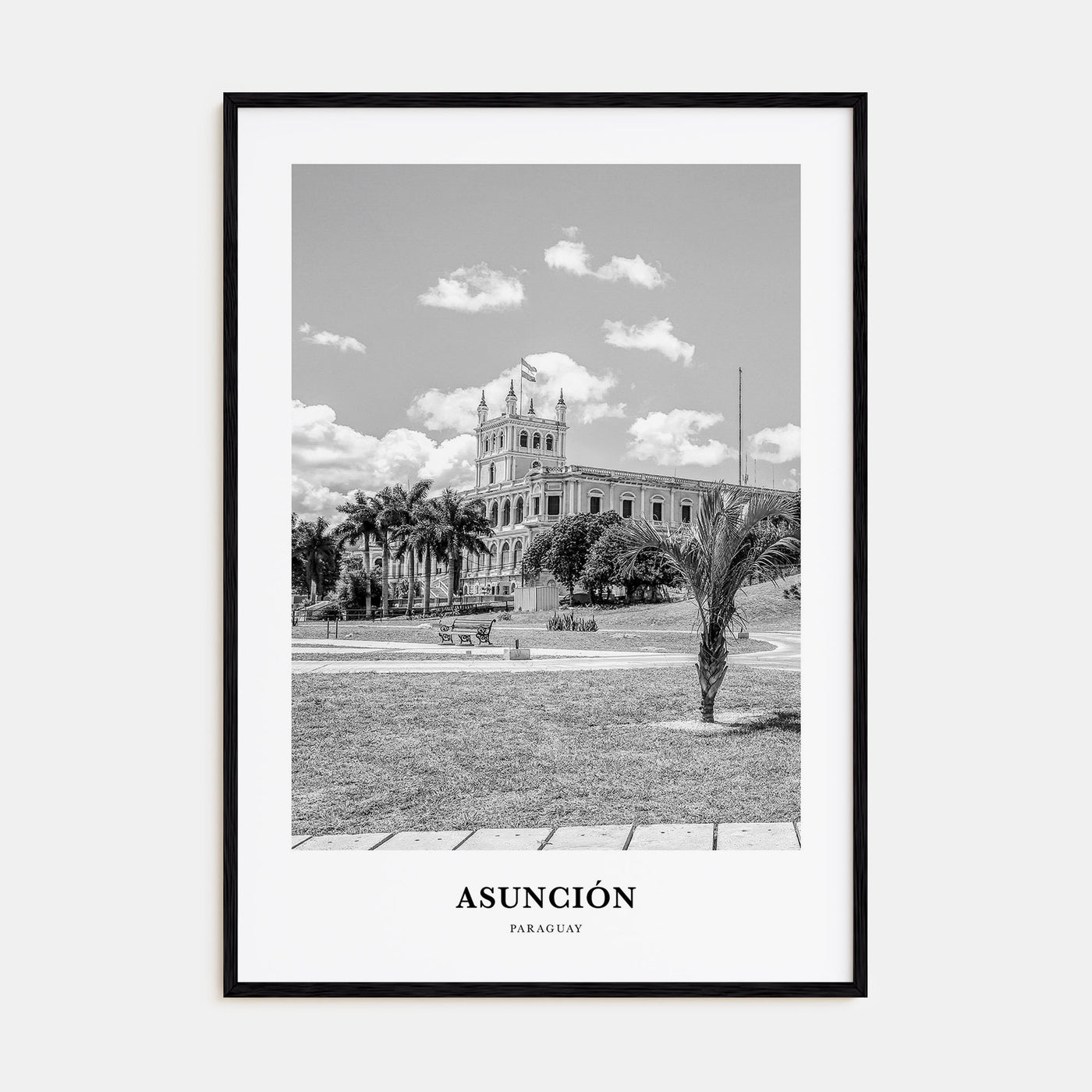 Asunción Portrait B&W Poster