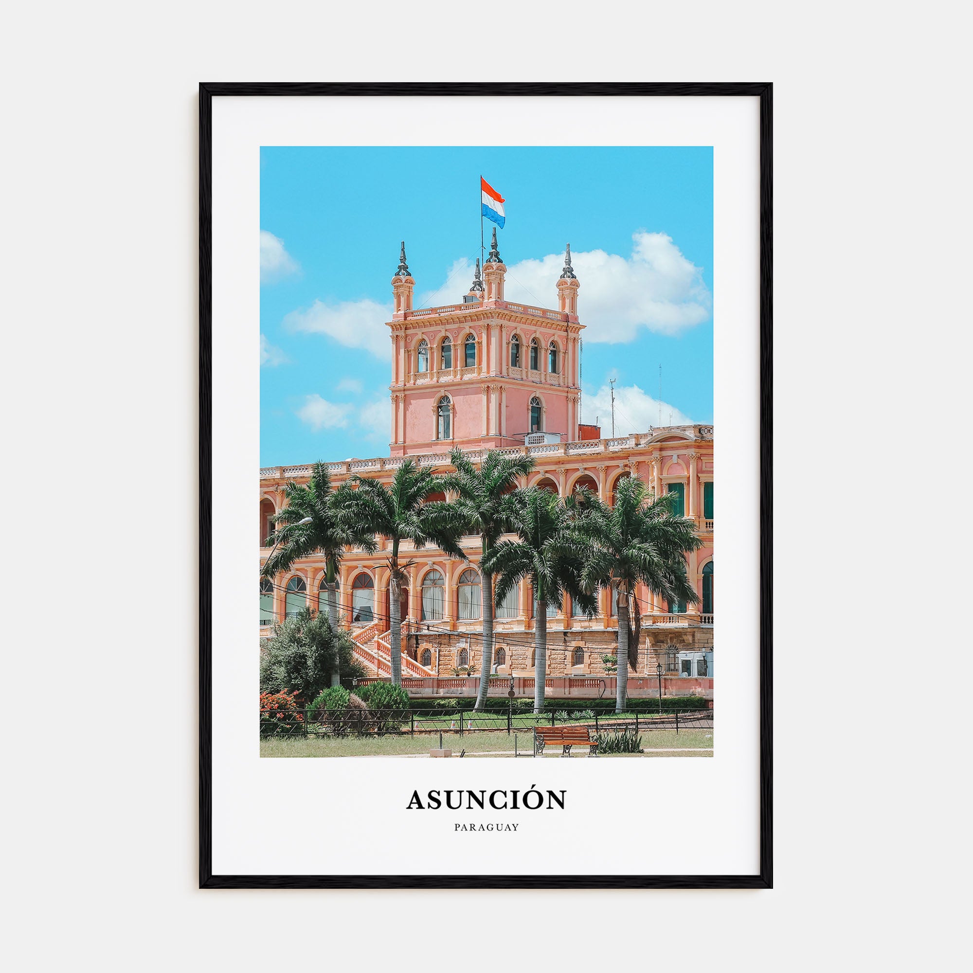 Asunción Portrait Color Poster