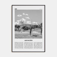 Asunción Travel B&W Poster