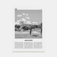 Asunción Travel B&W Poster
