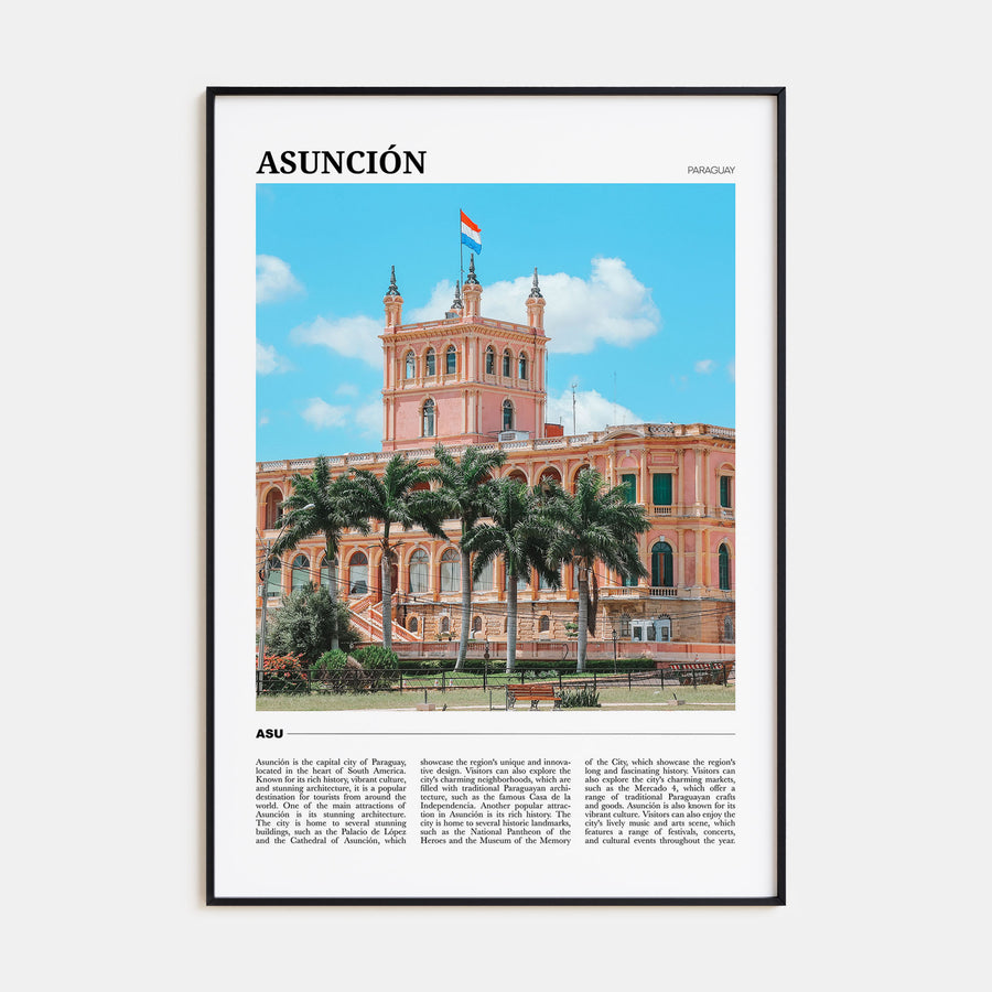 Asunción Travel Color Poster
