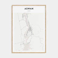 Aswan Map Portrait Poster