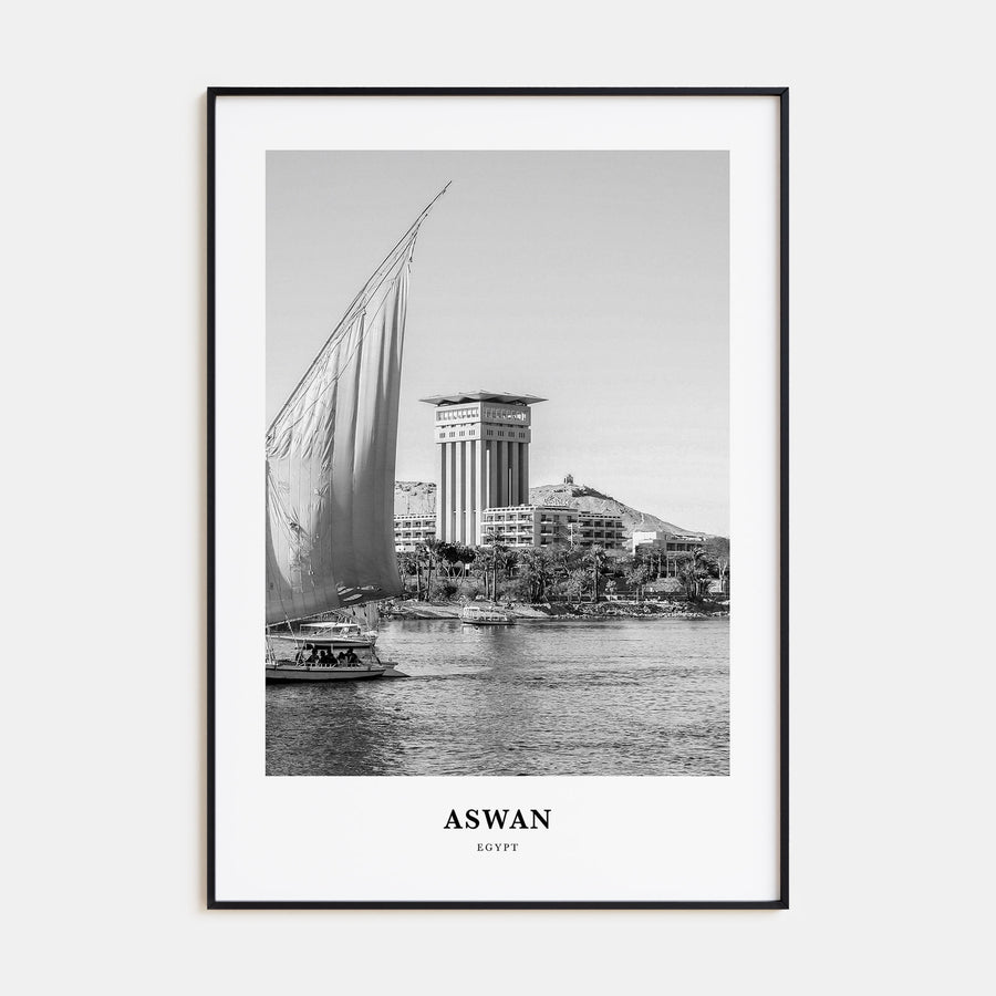 Aswan Portrait B&W Poster