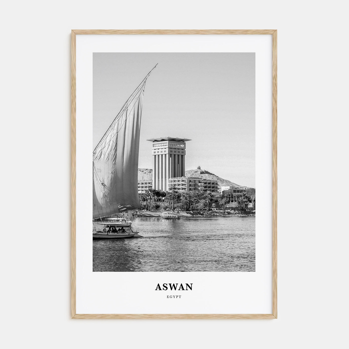 Aswan Portrait B&W Poster
