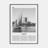 Aswan Travel B&W Poster
