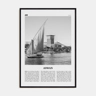 Aswan Travel B&W Poster