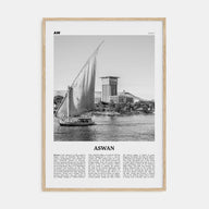 Aswan Travel B&W Poster