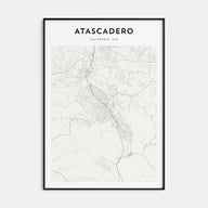 Atascadero Map Portrait Poster