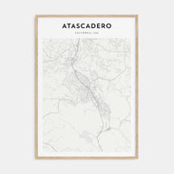 Atascadero Map Portrait Poster