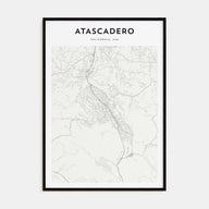 Atascadero Map Portrait Poster
