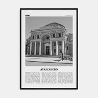 Atascadero Travel B&W Poster