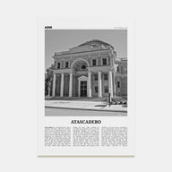 Atascadero Travel B&W Poster