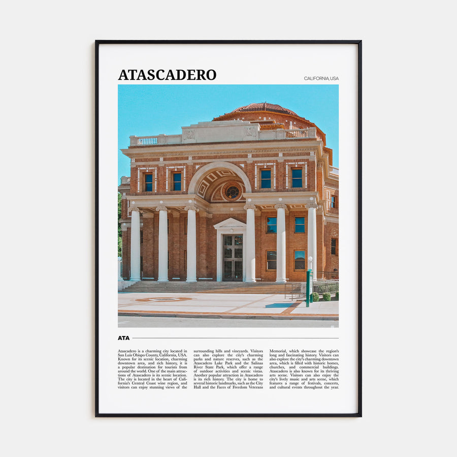 Atascadero Travel Color Poster