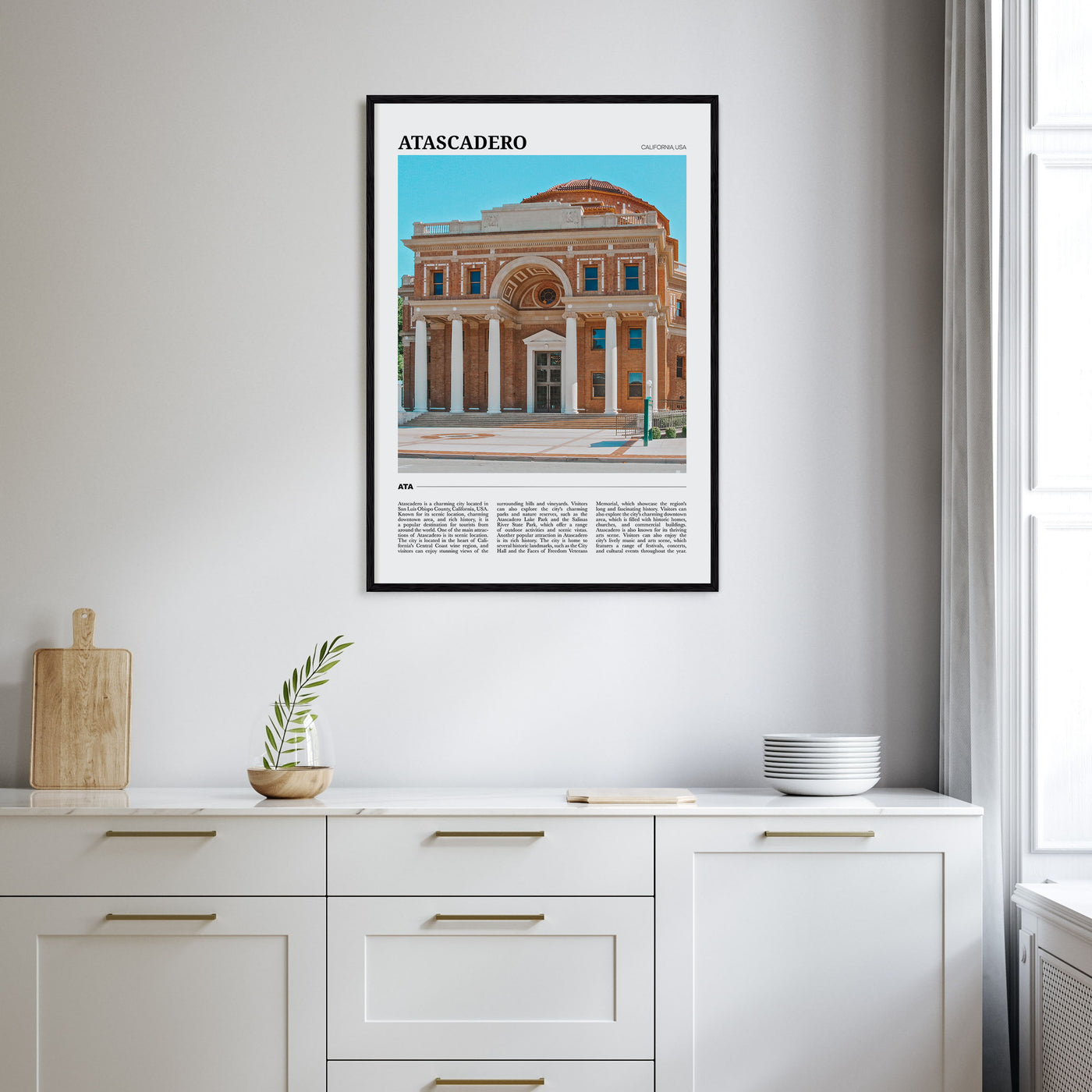 Atascadero Travel Color Poster