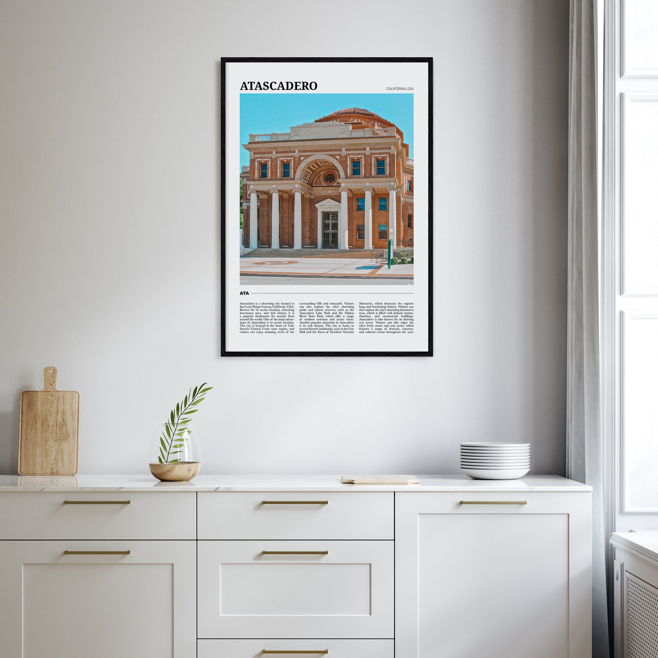 Atascadero Travel Color Poster