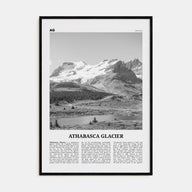 Athabasca Glacier Travel B&W Poster