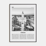 Athens, Georgia Travel B&W Poster
