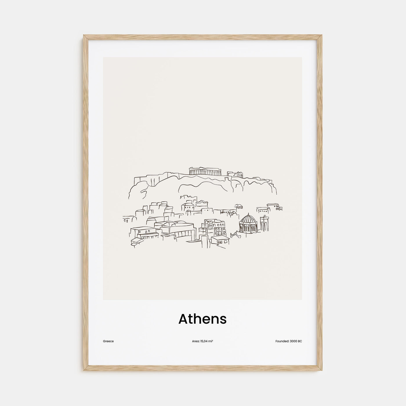 Athens, Greece Drawn No 1 Poster