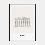 Athens, Greece Drawn No 2 Poster