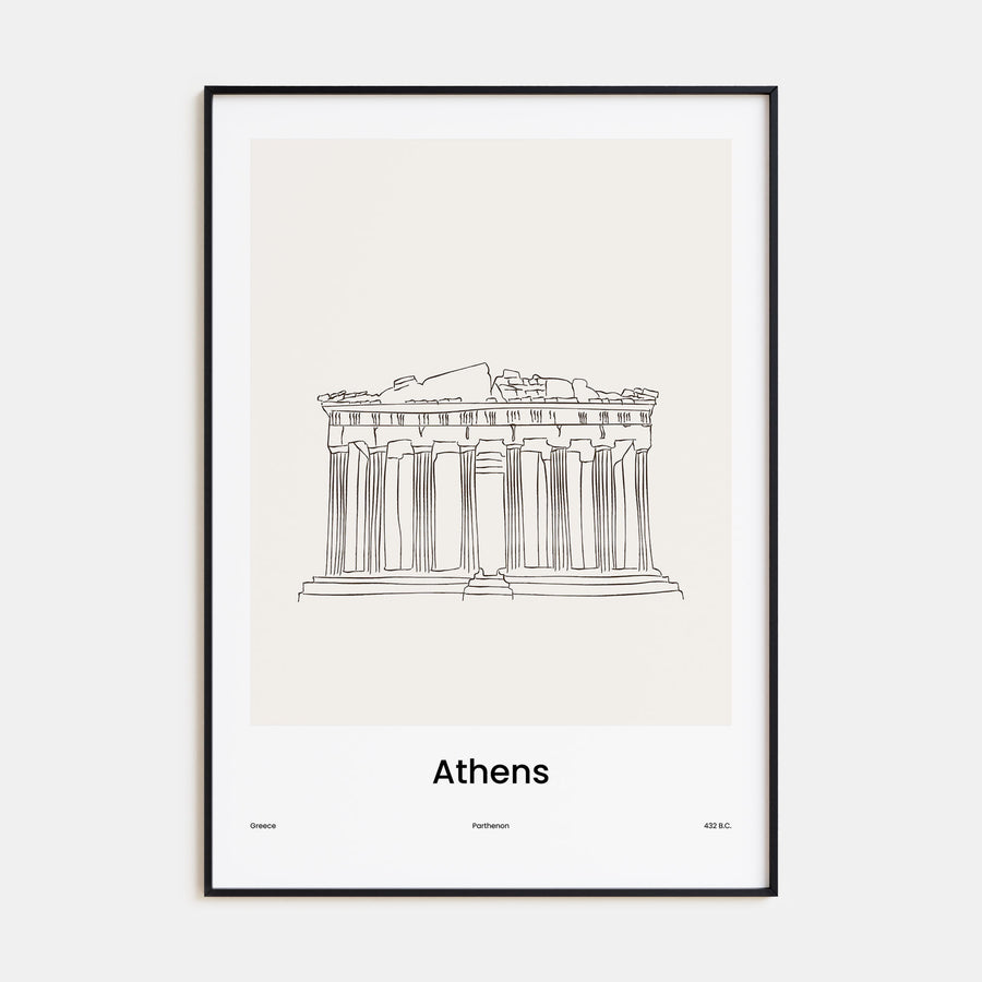 Athens, Greece Drawn No 2 Poster
