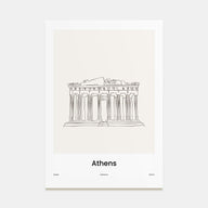 Athens, Greece Drawn No 2 Poster