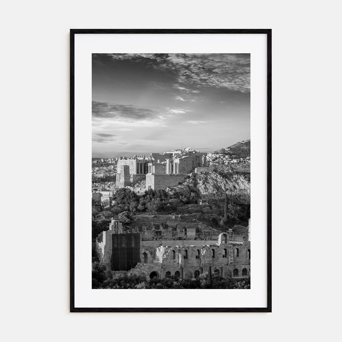 Athens, Greece Photo B&W No 1 Poster