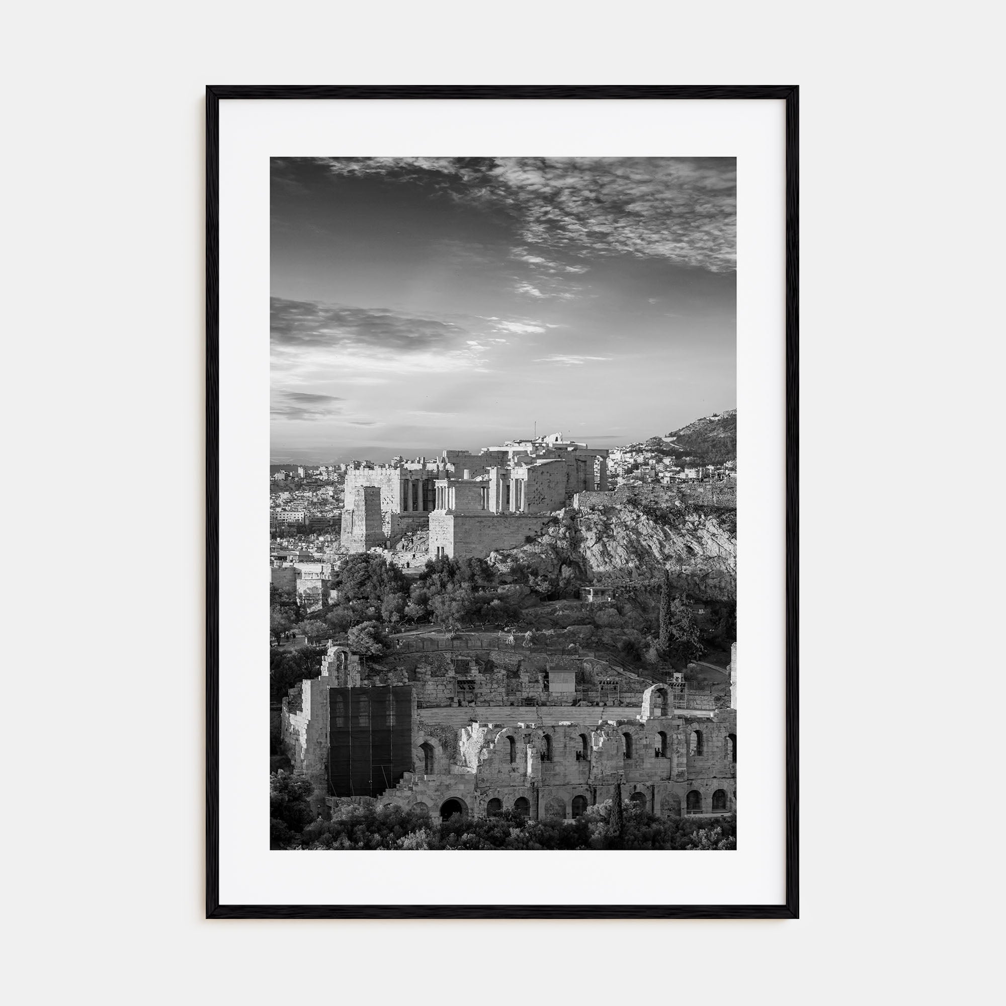 Athens, Greece Photo B&W No 1 Poster