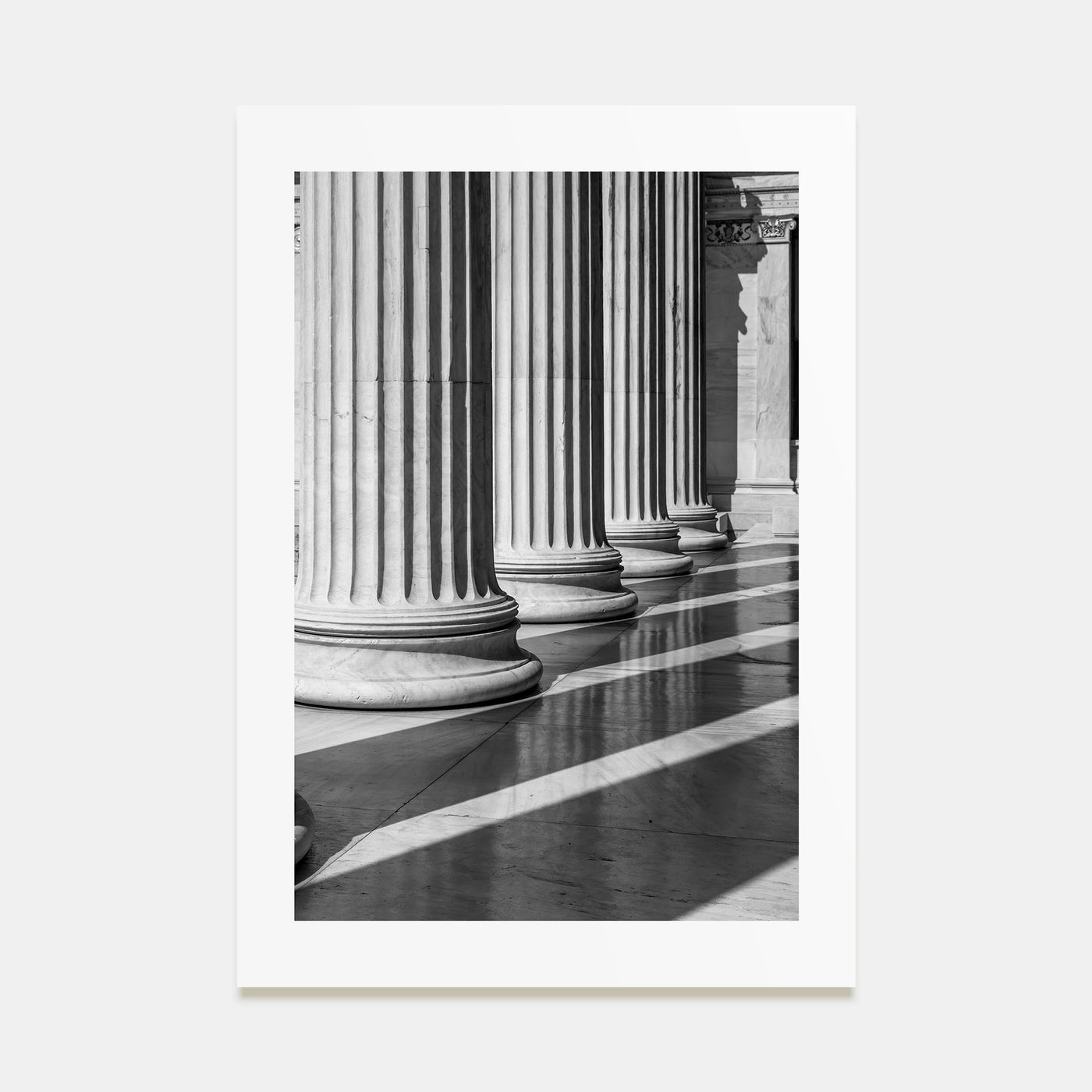 Athens, Greece Photo B&W No 2 Poster