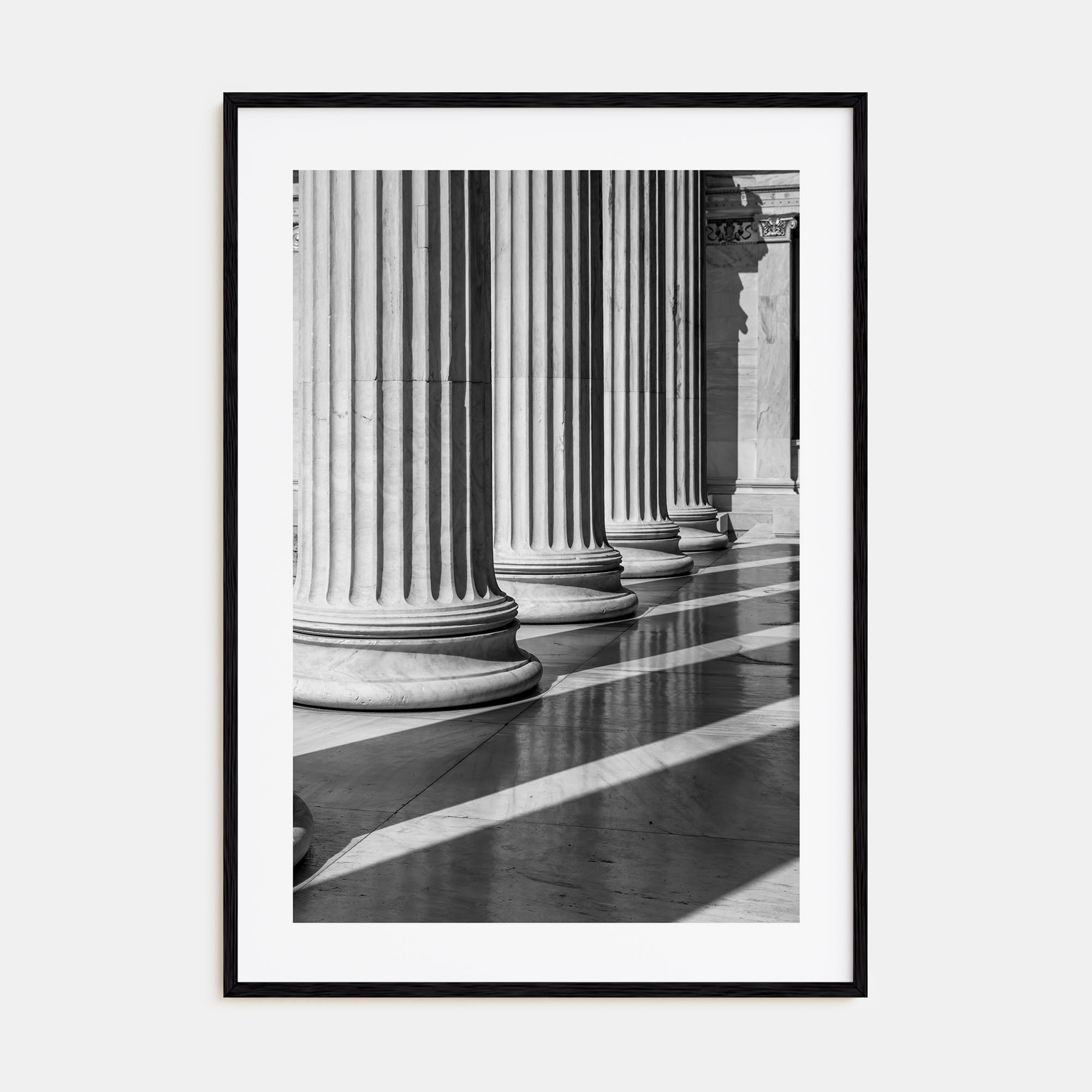 Athens, Greece Photo B&W No 2 Poster