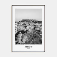 Athens, Greece Portrait B&W No 2 Poster