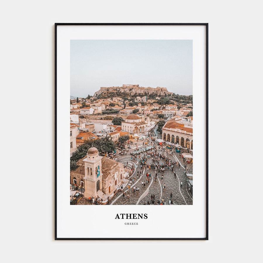 Athens, Greece Portrait Color Poster