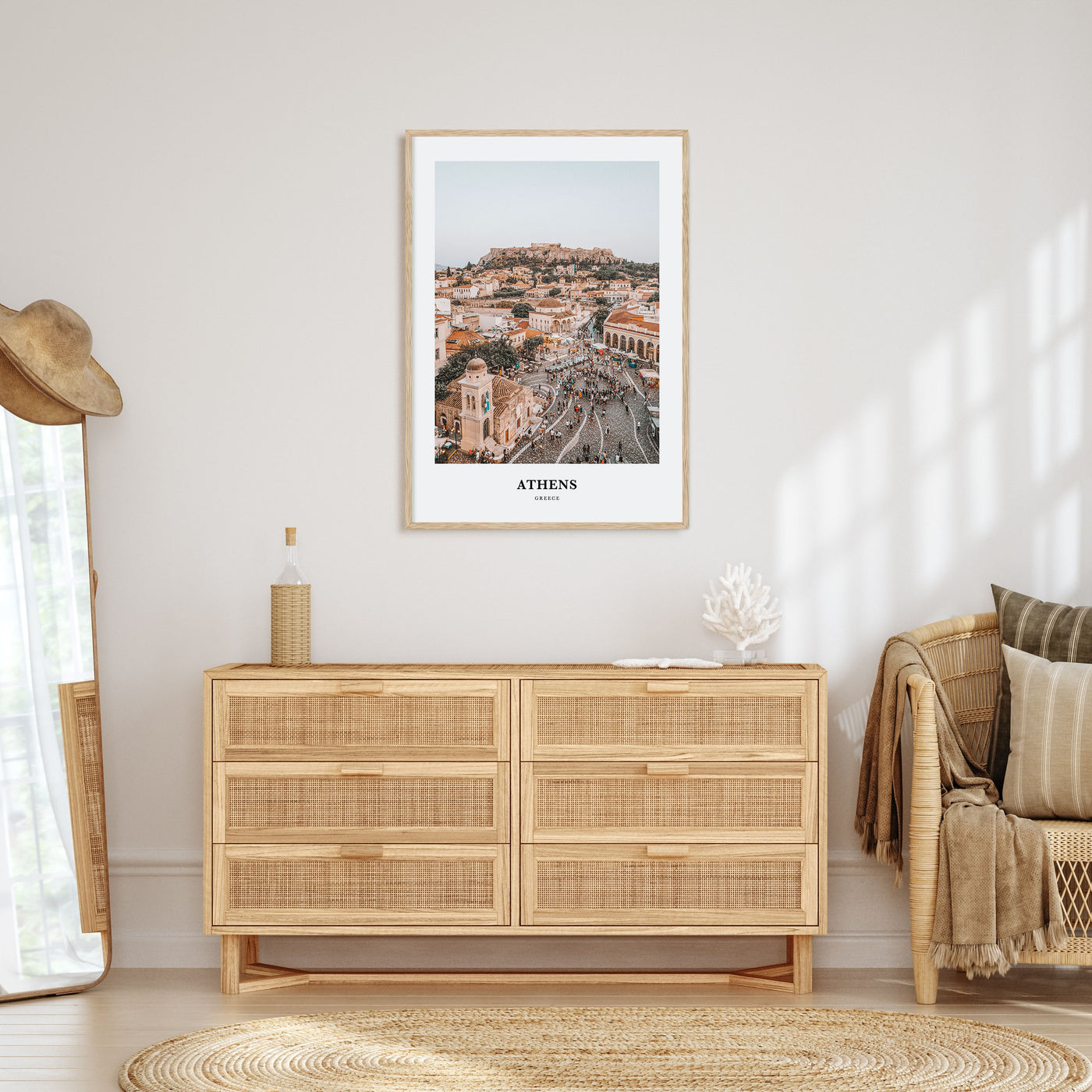 Athens, Greece Portrait Color Poster