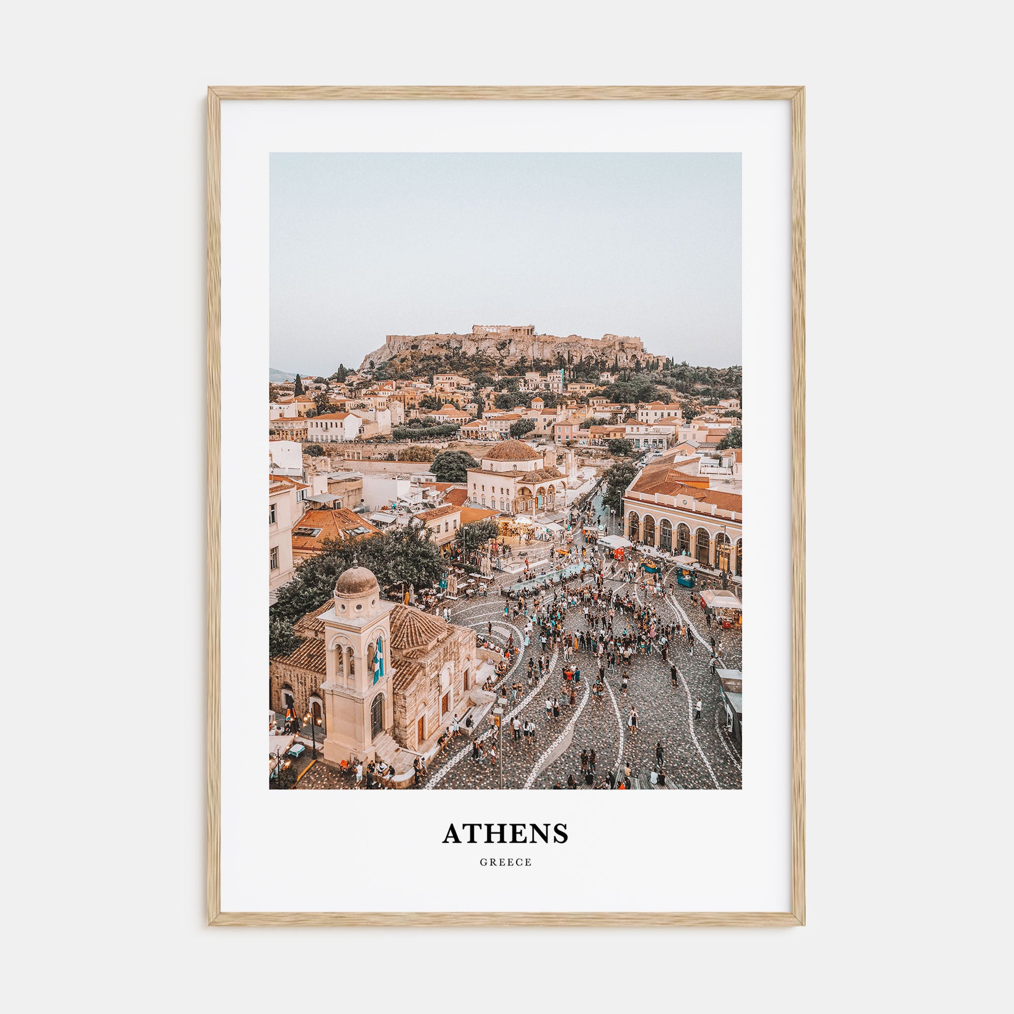 Athens, Greece Portrait Color Poster
